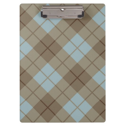 Bias Pset in Blue en Brown Klembord (Voorkant)