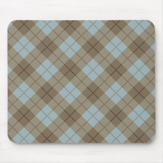Bias Pset in Blue en Brown Muismat (Voorkant)