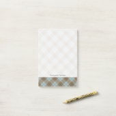 Bias Pset in Blue en Brown Post-it® Notes (Op bureau)