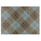 Bias Pset in Blue en Brown Snijplank (Voorkant)