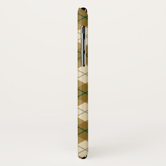 Bias Pset in Gold met Green Stripe Case-Mate iPhone Case (Achterkant/links)