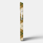 Bias Pset in Gold met Green Stripe Case-Mate iPhone Case (Achterkant / Links)
