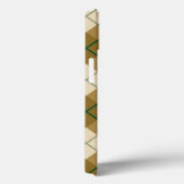 Bias Pset in Gold met Green Stripe Case-Mate iPhone Case (Achterkant / Rechts)