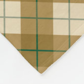 Bias Pset in Gold met Green Stripe Fleece Deken (Hoek)