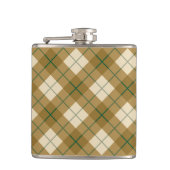 Bias Pset in Gold met Green Stripe Heupfles (Voorkant)