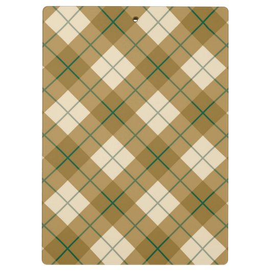 Bias Pset in Gold met Green Stripe Klembord (Achterkant)