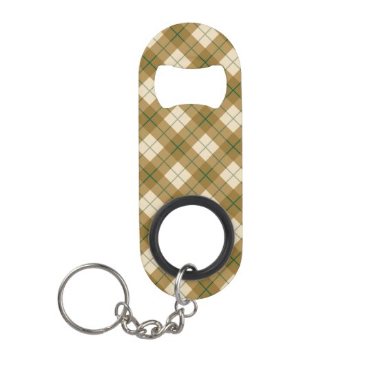 Bias Pset in Gold met Green Stripe Mini Flessenopener (Voorkant)