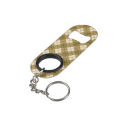 Bias Pset in Gold met Green Stripe Mini Flessenopener (Achterkant Gekanteld)