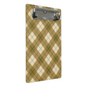 Bias Pset in Gold met Green Stripe Mini Klembord (Schuin)