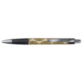 Bias Pset in Gold met Green Stripe Pen (Achterkant)