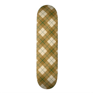 Bias Pset in Gold met Green Stripe Persoonlijk Skateboard