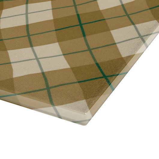 Bias Pset in Gold met Green Stripe Snijplank (Hoek)