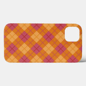 Bias Speld in Oranje en roze Case-Mate iPhone Case (Achterkant (horizontaal))