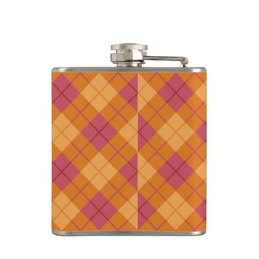 Bias Speld in Oranje en roze Heupfles (Achterkant)