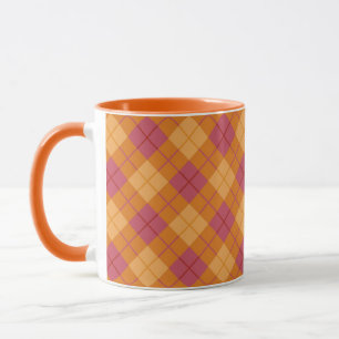 Bias Speld in Oranje en roze Mok