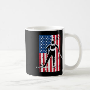 Biathlon American Flag 2 USA Gift - Biathlon Team Koffiemok