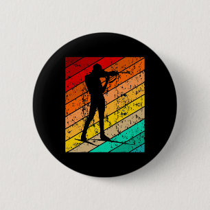 Biathlon Biathlet Skiën Vintage Retro 3 Ronde Button 5,7 Cm