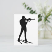 Biathlon Briefkaart (Staand voorkant)