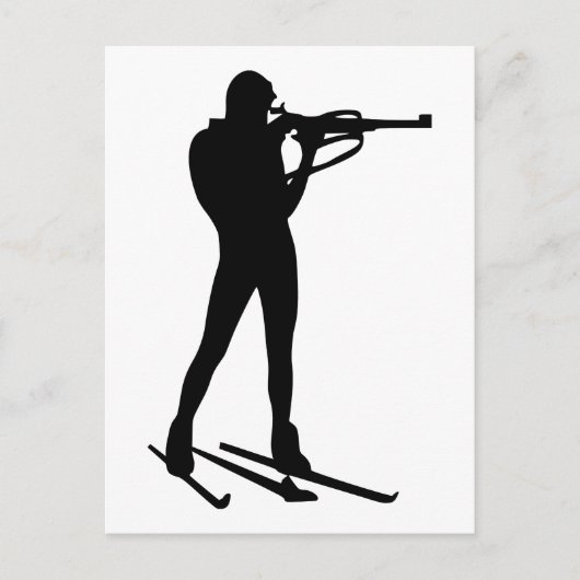 Biathlon Briefkaart (Voorkant)