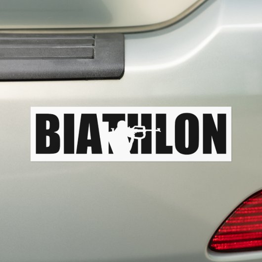 Biathlon Bumpersticker (Op auto)