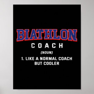 Biathlon Coach Definitie Grappige Biatleet Humor 3 Poster