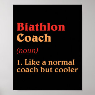 Biathlon Coach Definitie Grappige Biatleet Humor 5 Poster