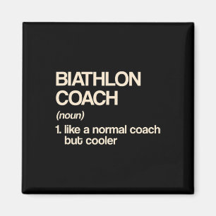 Biathlon Coach Definition Funny Biathlete Humor Magneet