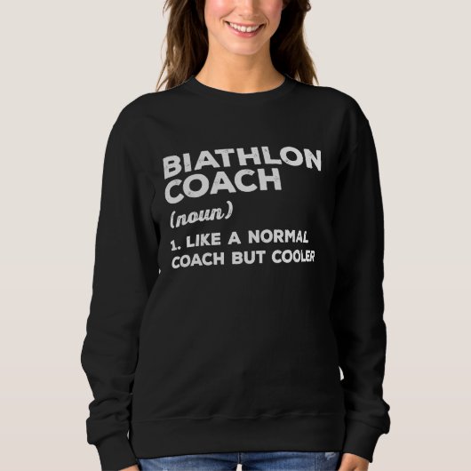 Biathlon Coach Definition Meaning Coaches Coaching Trui (Voorkant)