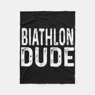 Biathlon Dude Distressed Sprint Pursuit Relay Trac Fleece Deken