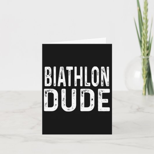 Biathlon Dude Distressed Sprint Pursuit Relay Trac Kaart (Voorkant)