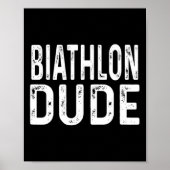 Biathlon Dude Distressed Sprint Pursuit Relay Trac Poster (Voorkant)