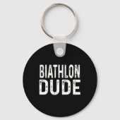 Biathlon Dude Distressed Sprint Pursuit Relay Trac Sleutelhanger (Voorkant)
