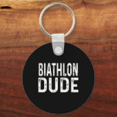 Biathlon Dude Distressed Sprint Pursuit Relay Trac Sleutelhanger (Voorkant)