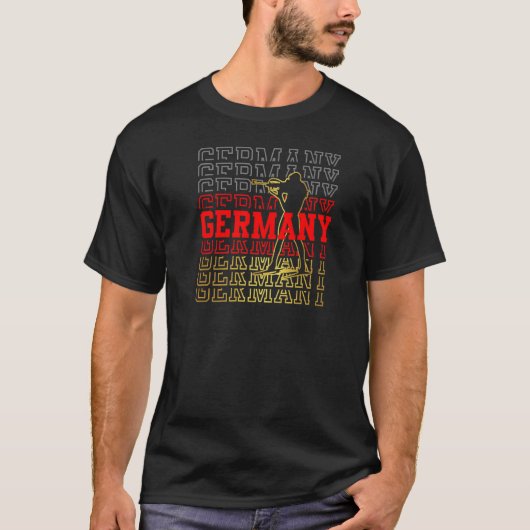 Biathlon Duitsland wintersport T-shirt (Voorkant)