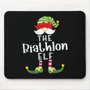 Biathlon Elf Groep Kerst Grappig Panama Feest Muismat