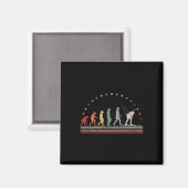 Biathlon Evolution Retro Ski Hob Magneet (Voorkant / Achterkant)