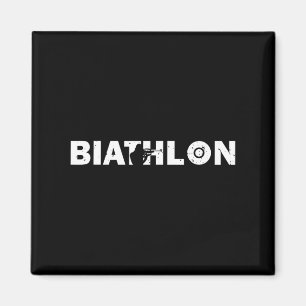 Biathlon Funny Biatleet Schieten Skiën Target SP Magneet