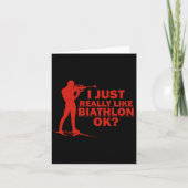 Biathlon Funny Pron Positie Biatleet Schieten S Kaart (Voorkant)