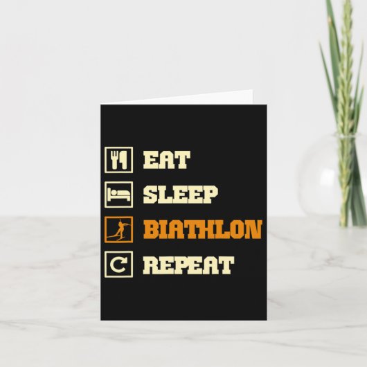 Biathlon-Gezegde Kaart (Voorkant)