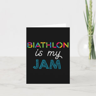 Biathlon Is My Jam Biathlon Ontwerp Kaart