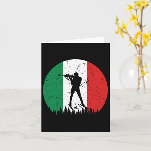 Biathlon Italië Wereldbeker Wintersport Land It It Kaart (Gele Bloem)