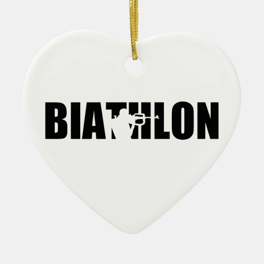 Biathlon Keramisch Ornament (Voorkant)