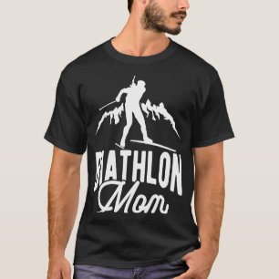 Biathlon Ma Winter Sports Snow Biathlete Cross Co T-shirt