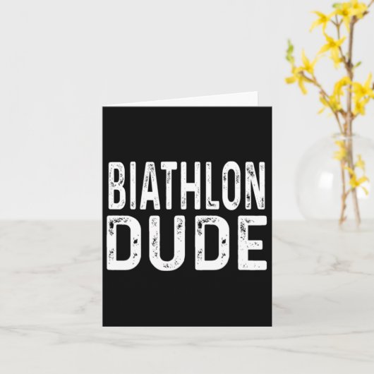 Biathlon Man Gestreste Sprint Achtervolging Estafe Kaart (Gele Bloem)