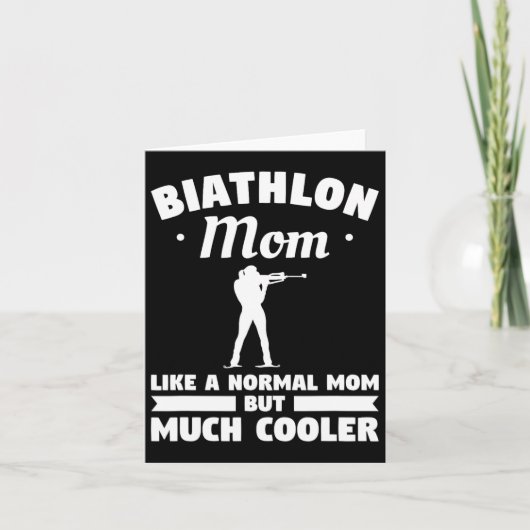 Biathlon Moeder Als Een Gewone Moeder Maar Veel Ko Kaart (Voorkant)