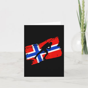 Biathlon Noorwegen Vlag noordelijk kruisland Skiin Kaart