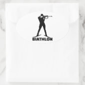 Biathlon Ovale Sticker (Tas)