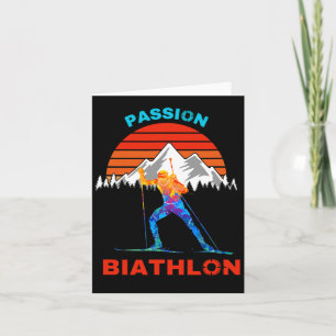 Biathlon Pion Supporter Fan Langlaufen En Kaart