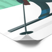 Biathlon-Poster - jouw tekst plaatsen Poster (Hoek)