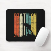 Biathlon Retro Biatleet 1 Muismat (Met muis)